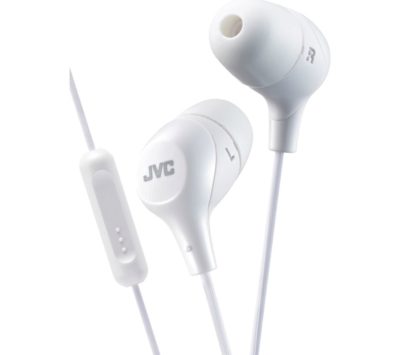 JVC HA-FX38M-W-E Headphones - White JVC HA-FX38M-W-E Headphones - White